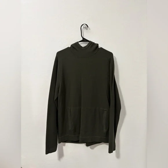 Lululemon Cascade Coast Hoodie Men's Medium Soft Performance Dark Olive - Picture 5 of 9